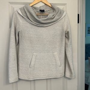 Ann Taylor cream cowl neck sweater.